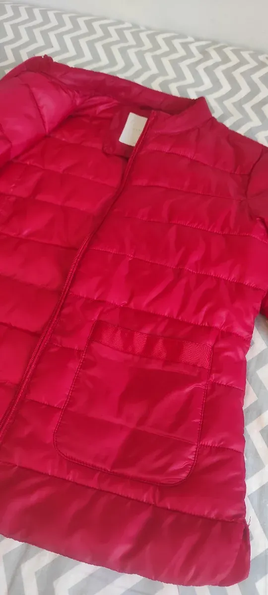 Chaqueta acolchada fina roja