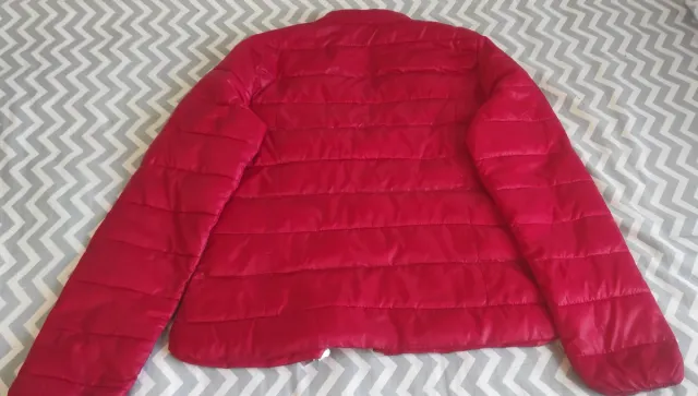 Chaqueta acolchada fina roja