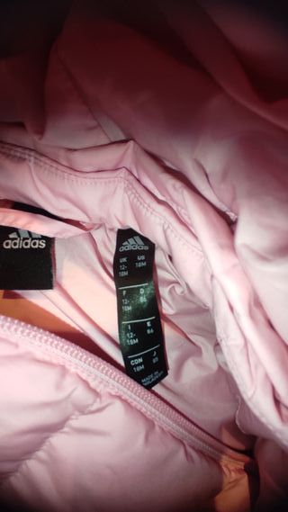 Abrigo rosa Adidas niña
