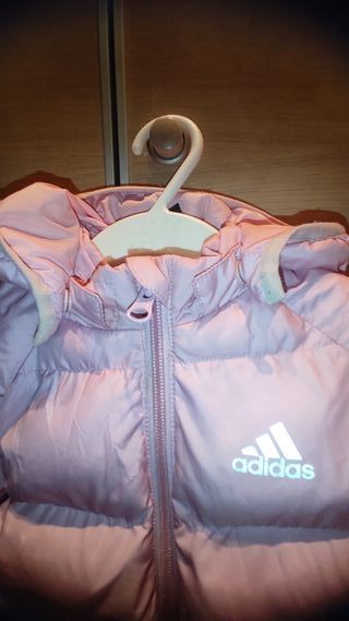 Abrigo rosa Adidas niña