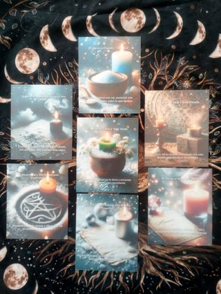 Oráculo rituales con velas y sal