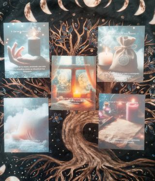 Oráculo rituales con velas y sal