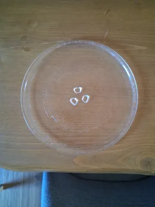 Plato de cristal para microondas
