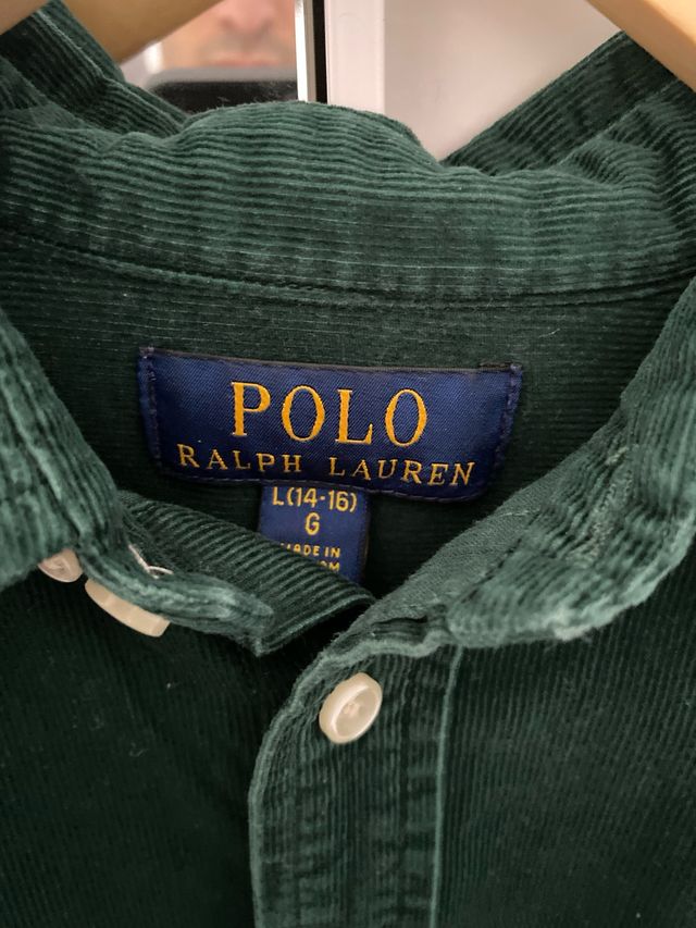 Camisa Pana Verde Polo Ralph Lauren