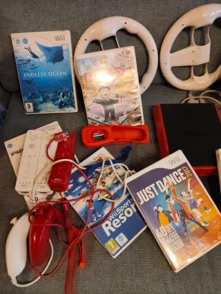 Consola Wii con 9 juegos