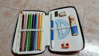 Estuche escolar con cremallera