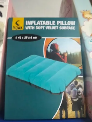 Almohada inflable FROVAK terciopelo