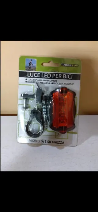 Luce LED per Bici - Fissa o Lampeggiante