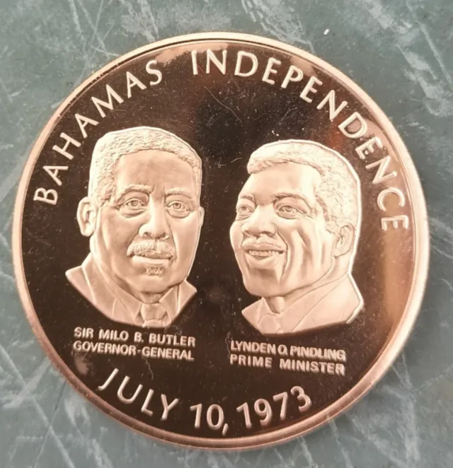 Medaglia commemorativa dell'Indipendenza delle Bahamas 1973