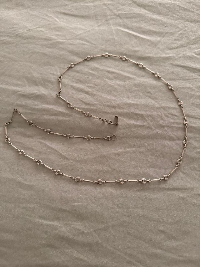 Cadena de plata antigua 70 cm