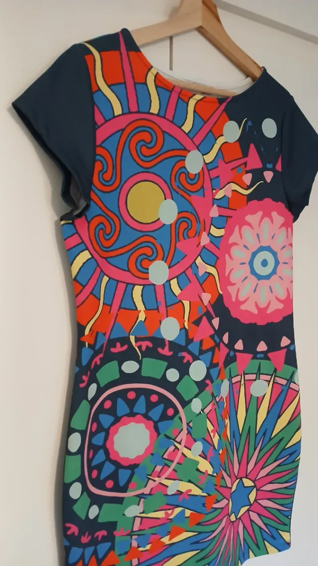 Vestido estampado multicolor