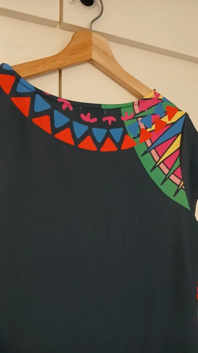 Vestido estampado multicolor