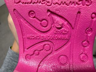 Botas de agua niña azul y rosa talla 28-29