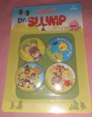 SET DR.SLUMP ARALE LLAVEROS Y CHAPAS COLECCIONISTA