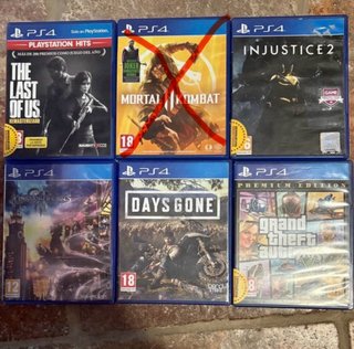 PS4 Pro + Base Carga + 5 Juegos