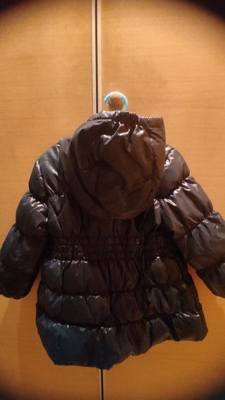 Abrigo niña azul oscuro parece negro