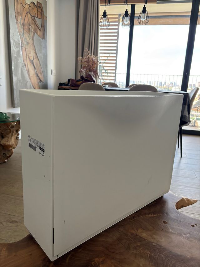 Zapatero blanco de plástico