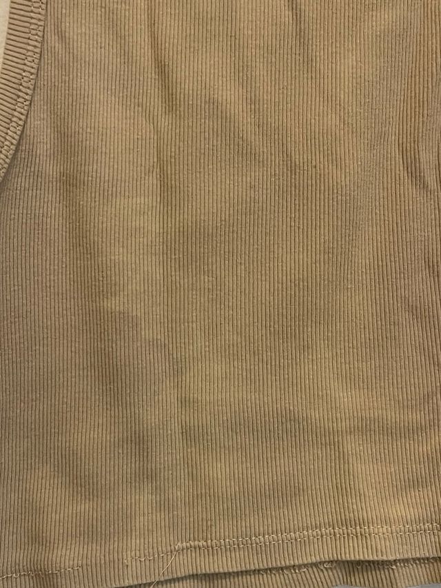 Top corto Zara beige