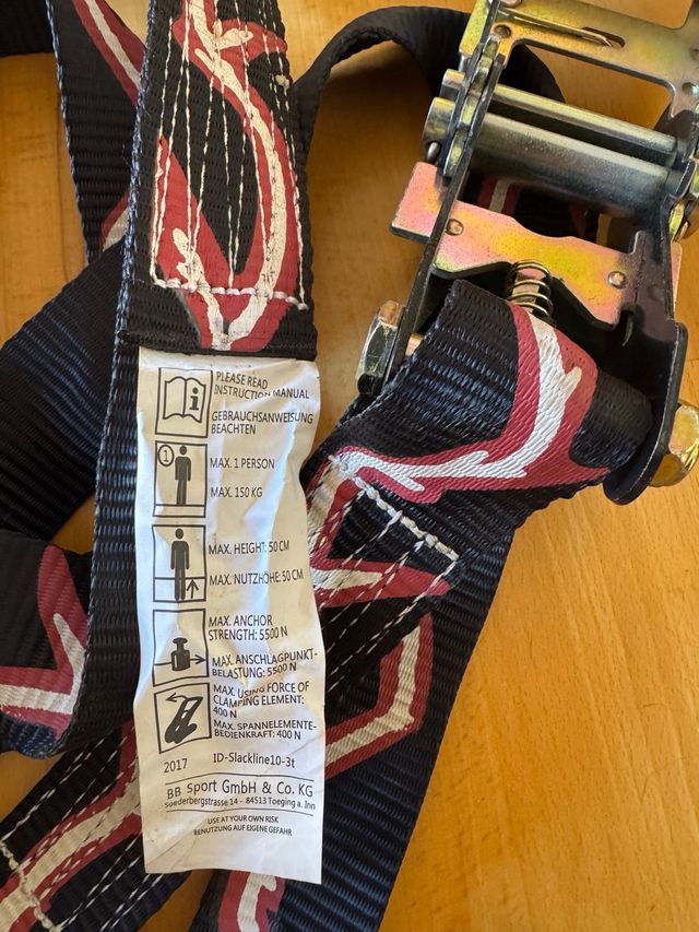Slackline 15m alpidex