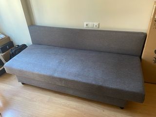 Modelo ÄLVDALEN Sofá cama 3 plazas gris oscuro