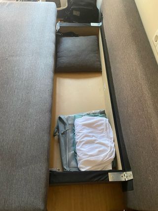 Modelo ÄLVDALEN Sofá cama 3 plazas gris oscuro