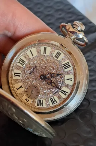 Orologio da Tasca URSS Molnija - Aquila Bicipite