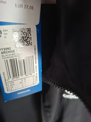 Chaqueta Adidas Negra y Roja