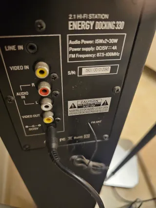 Torre de Sonido ENERGY SYSTEM Negra