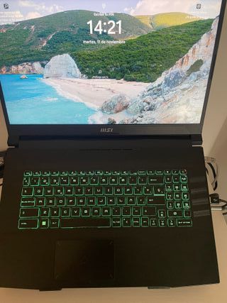 Portátil Gaming MSI 17,3 Negro y Verde