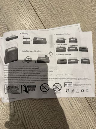 Chimenea Bioetanol Negra y Transparente