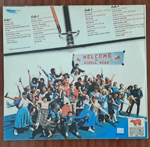 Vinilo Grease Banda Sonora Original