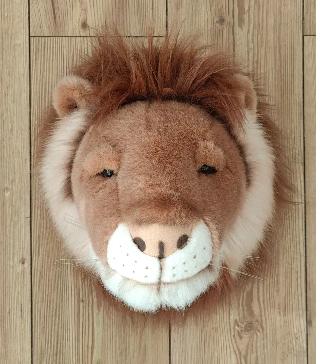 Peluche cabeza de león Bibib Wild&Soft