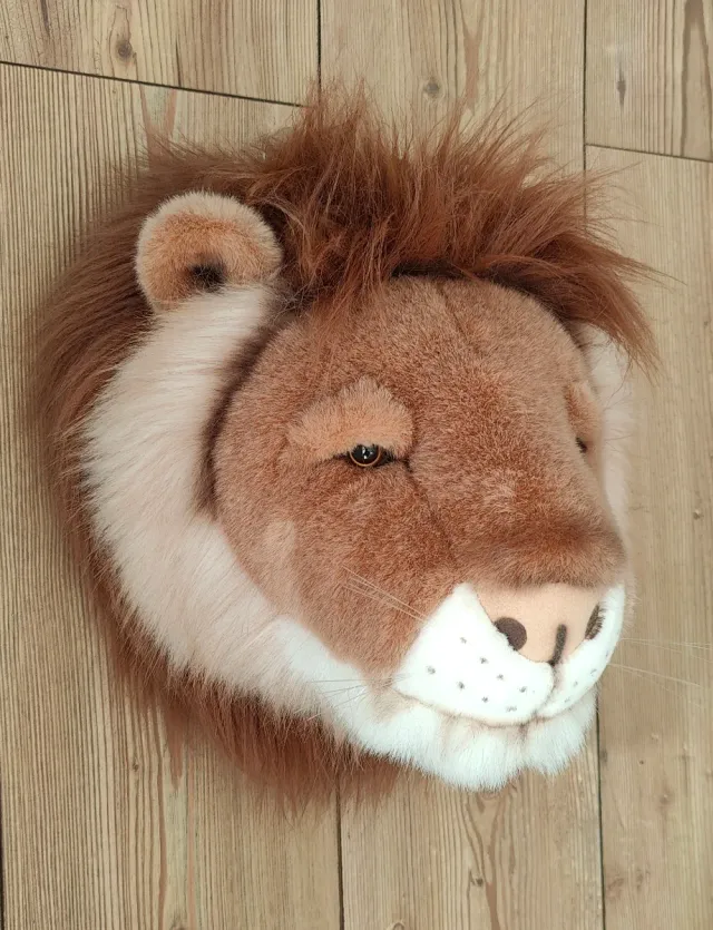 Peluche cabeza de león Bibib Wild&Soft
