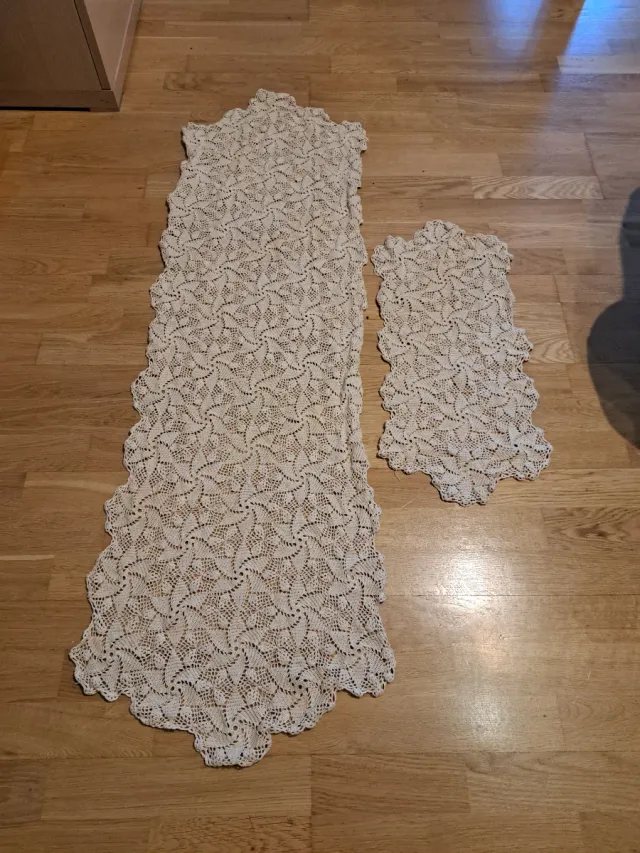 Lote 2 tapetes ganchillo hechos a mano