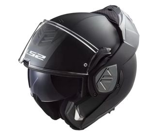 Casco de moto modular LS2 Solíd Matt black