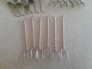 Set Posate Aperitivo Rosse e Argento