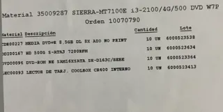 PC Sobremesa Inves Intel i3 4GB RAM 500GB