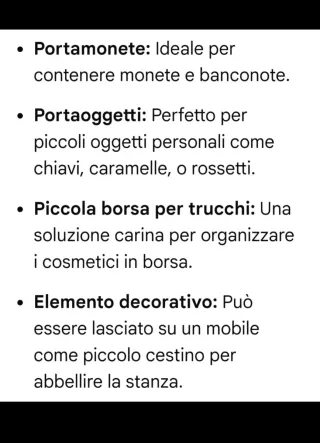 Borsa uncinetto fatta a mano