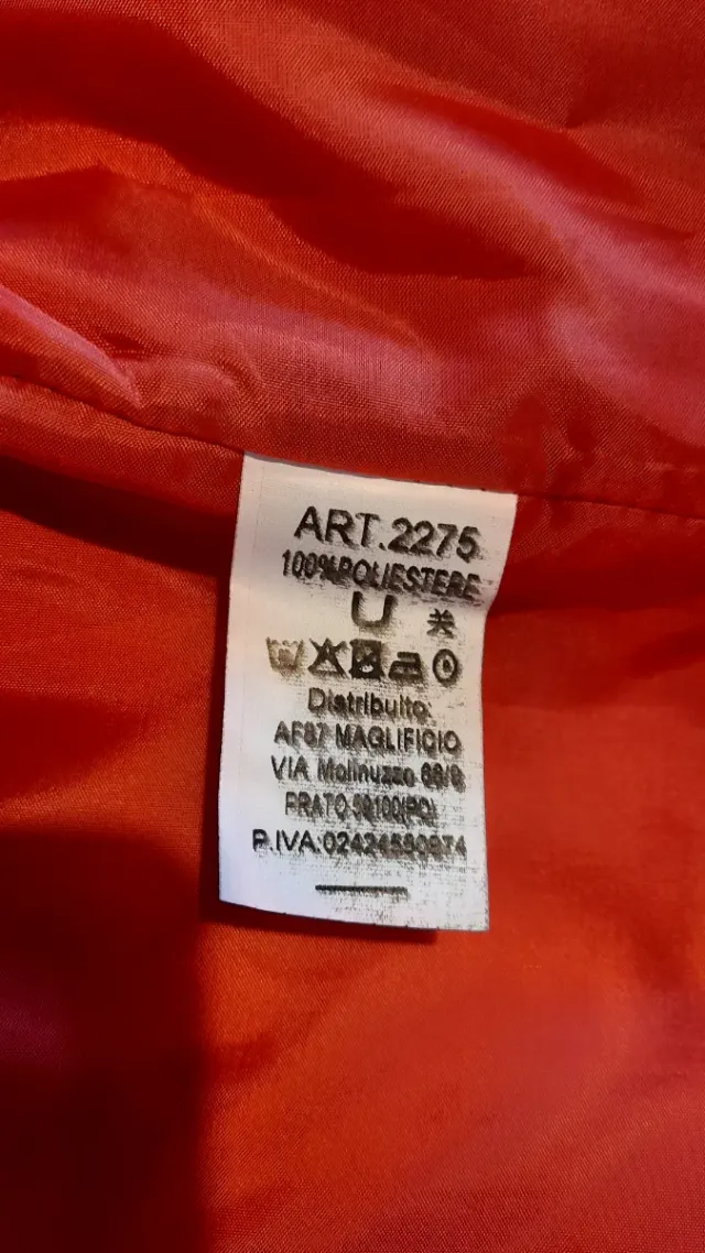 Abrigo Rojo JELISJELIS Talla Única Nuevo