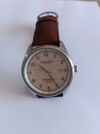 Reloj MADISON Automático Marrón/Plata