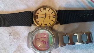 Relojes de pulsera analógico y digital