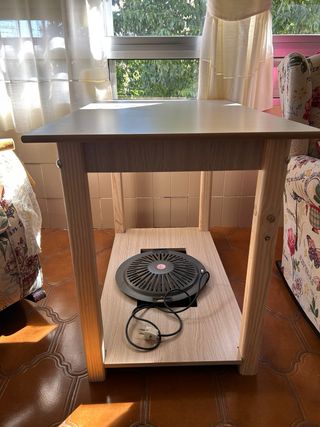 Mesa camilla con falda