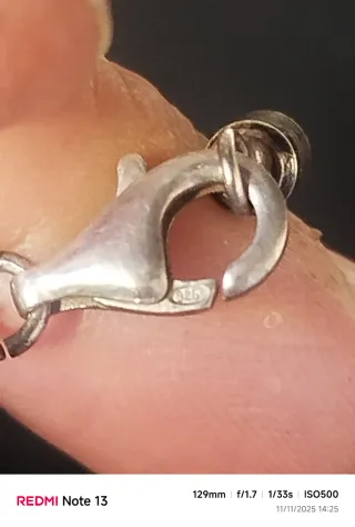 Pulsera PLATADEPALO Plata 925 Resina Azul