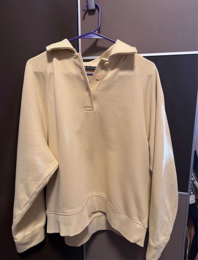 Sudadera polo Zara beige