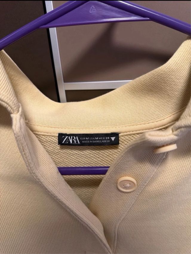 Sudadera polo Zara beige
