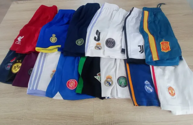 Lote 17 Pantalones Cortos Deportivos talla 12 niño