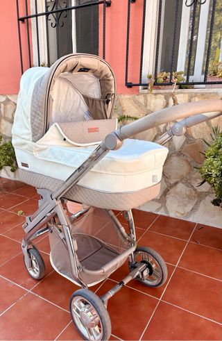 Carrito bebé 3 piezas: capazo, silla y accesorios