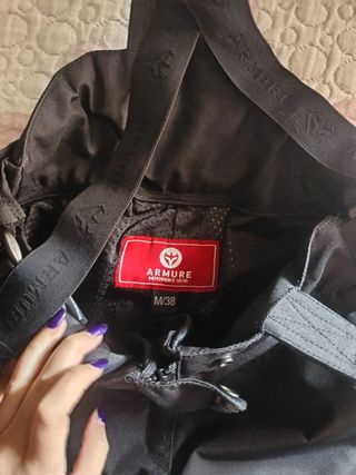 Pantalón moto mujer Armure negro