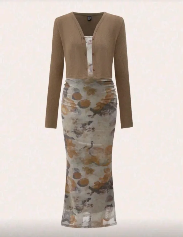 Conjunto premamá L. Vestido y chaquetita.