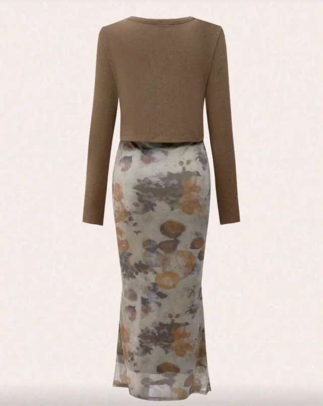 Conjunto premamá L. Vestido y chaquetita.